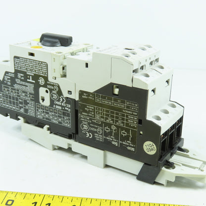 Moeller SE00-11-PKZ0 Motor Starter 24VDC Coil W/ PKZM0-1 0.63-1.0A