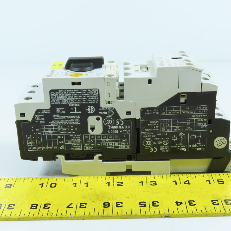 Moeller SE00-11-PKZ0 Motor Starter 24VDC Coil W/ PKZM0-1 0.63-1.0A
