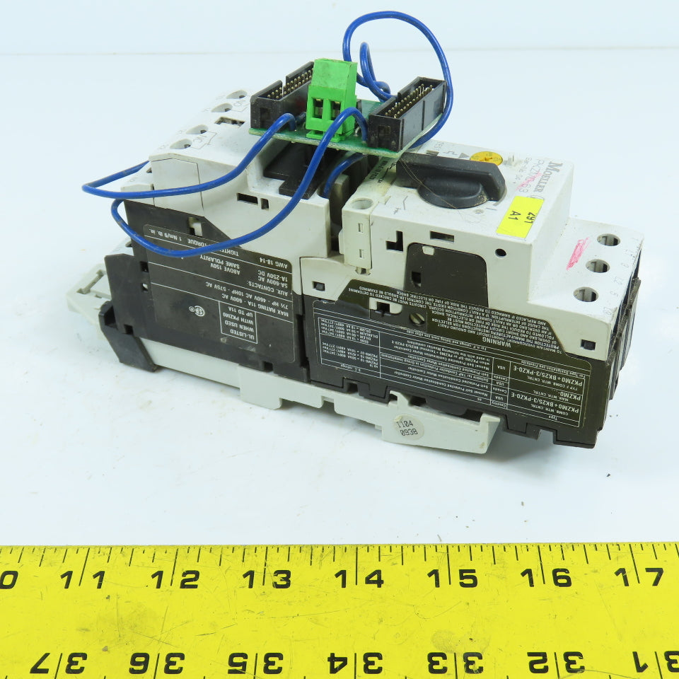 Moeller SE00-11-PKZ0 Motor Starter 24VDC Coil W/ PKZM0-6.3 4.0-6.3A