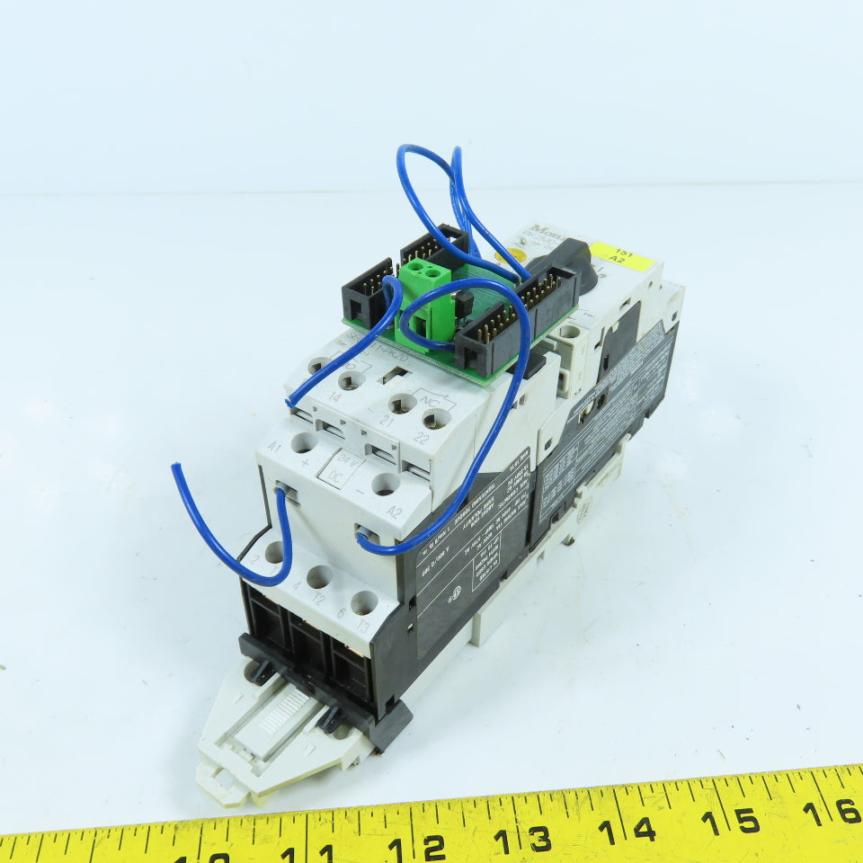 Moeller SE00-11-PKZ0 Motor Starter 24VDC Coil W/ PKZM0-0.4 0.25-0.4A