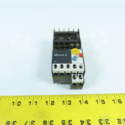 Moeller DILEM-10-G IEC Power Contactor 24VDC Coil 5HP W/ZE-0.6 Overload 0.4-0.6A