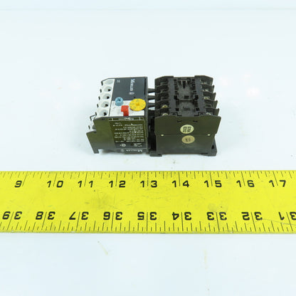 Moeller DILEM-10-G IEC Power Contactor 24VDC Coil 5HP W/ZE-0.6 Overload 0.4-0.6A