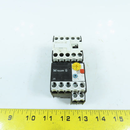 Moeller DILEM-10-G IEC Power Contactor 24VDC Coil 5HP W/ZE-1.0 Overload 0.6-1.0A