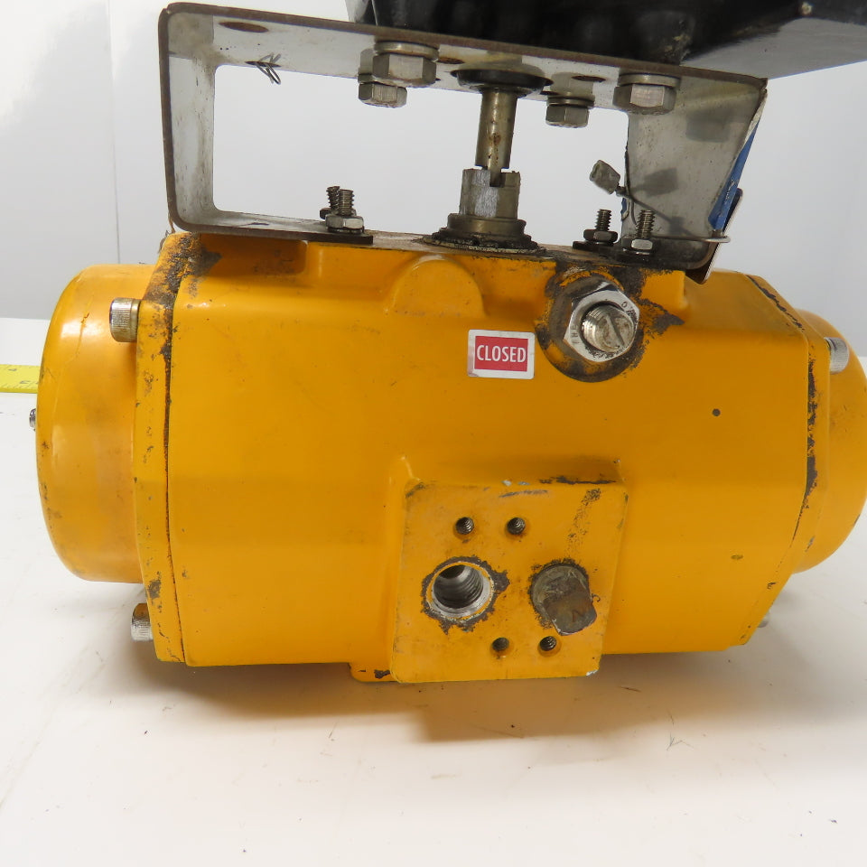 El-O-Matic ES0100.U2A04A.19K0 Pneumatic Valve Actuator 116PSI W/Beacon Indicator