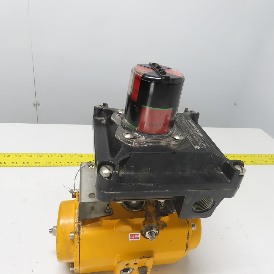 El-O-Matic ES0100.U2A04A.19K0 Pneumatic Valve Actuator 116PSI W/Beacon Indicator