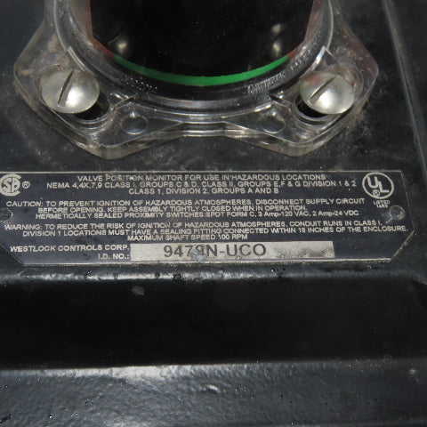 El-O-Matic ES0100.U2A04A.19K0 Pneumatic Valve Actuator 116PSI W/Beacon Indicator
