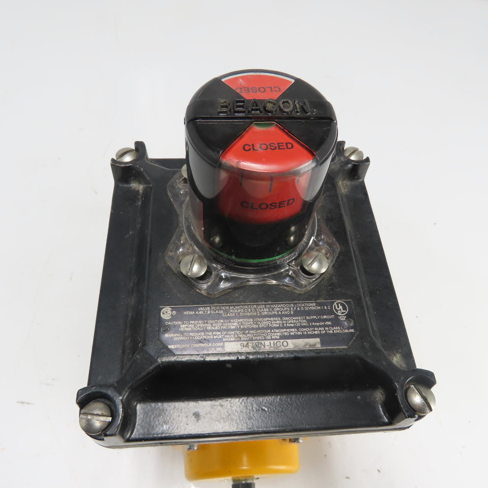 El-O-Matic ES0100.U2A04A.19K0 Pneumatic Valve Actuator 116PSI W/Beacon Indicator
