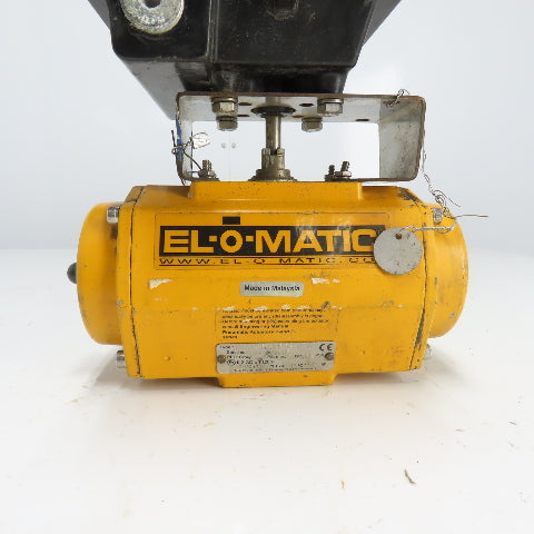 El-O-Matic ES0100.U2A04A.19K0 Pneumatic Valve Actuator 116PSI W/Beacon Indicator