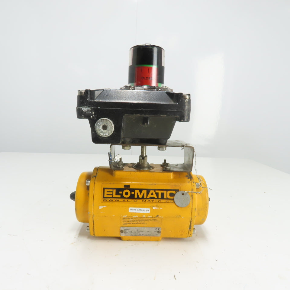 El-O-Matic ES0100.U2A04A.19K0 Pneumatic Valve Actuator 116PSI W/Beacon Indicator