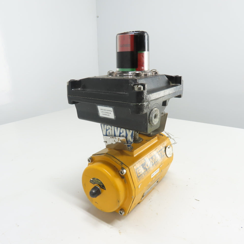 El-O-Matic ES0100.U2A04A.19K0 Pneumatic Valve Actuator 116PSI W/Beacon Indicator