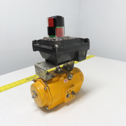 El-O-Matic ES0100.U2A04A.19K0 Pneumatic Valve Actuator 116PSI W/Beacon Indicator