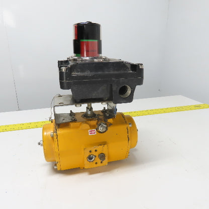 El-O-Matic ES0100.U2A04A.19K0 Pneumatic Valve Actuator 116PSI W/Beacon Indicator