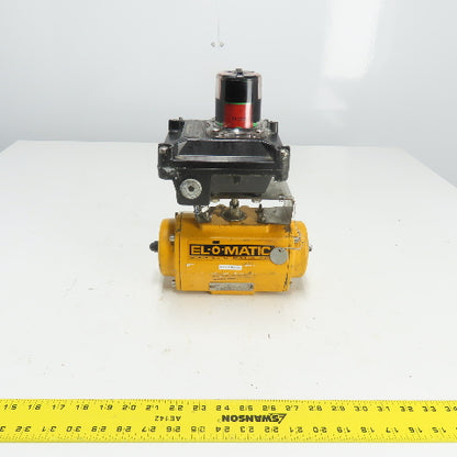 El-O-Matic ES0100.U2A04A.19K0 Pneumatic Valve Actuator 116PSI W/Beacon Indicator
