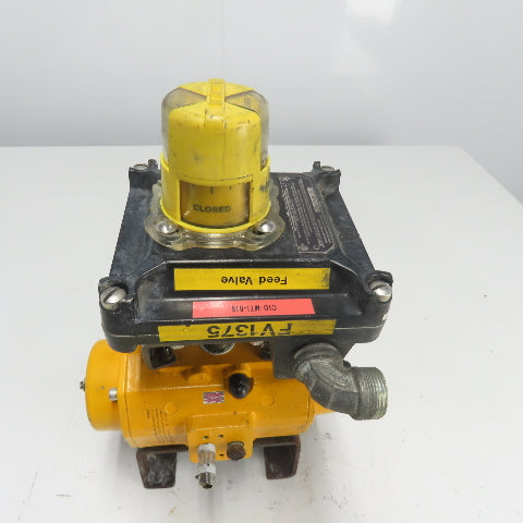 El-O-Matic ES0065.U2A04A.14K0 Pneumatic Valve Actuator 116PSI W/Beacon Indicator