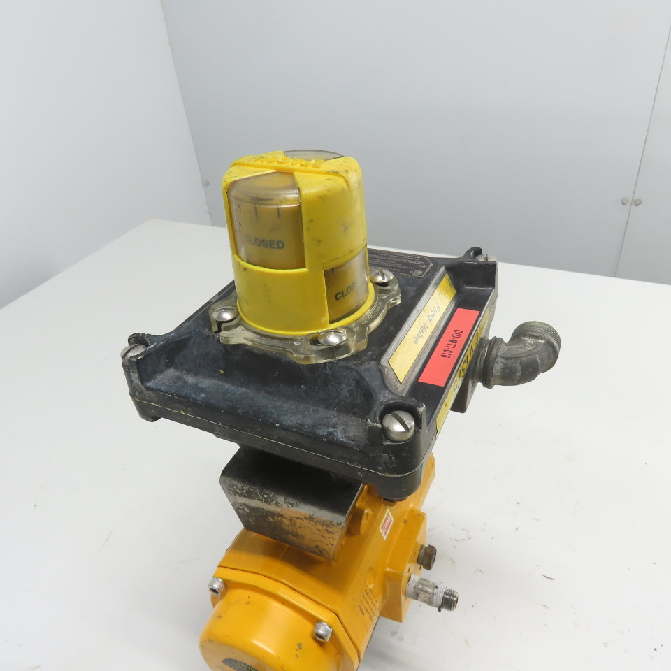 El-O-Matic ES0065.U2A04A.14K0 Pneumatic Valve Actuator 116PSI W/Beacon Indicator