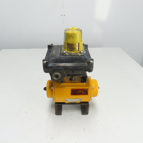 El-O-Matic ES0065.U2A04A.14K0 Pneumatic Valve Actuator 116PSI W/Beacon Indicator