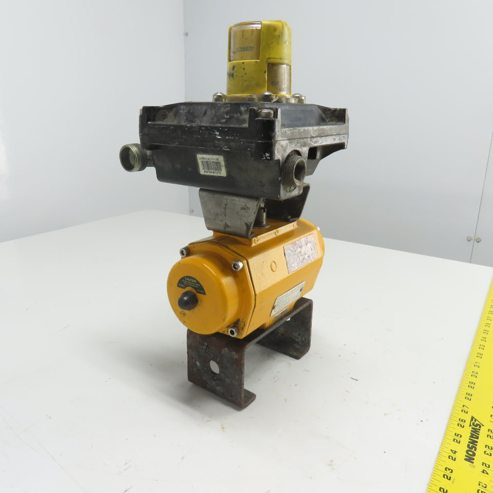 El-O-Matic ES0065.U2A04A.14K0 Pneumatic Valve Actuator 116PSI W/Beacon Indicator