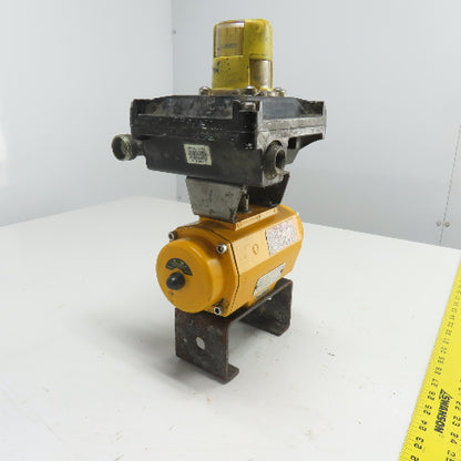 El-O-Matic ES0065.U2A04A.14K0 Pneumatic Valve Actuator 116PSI W/Beacon Indicator