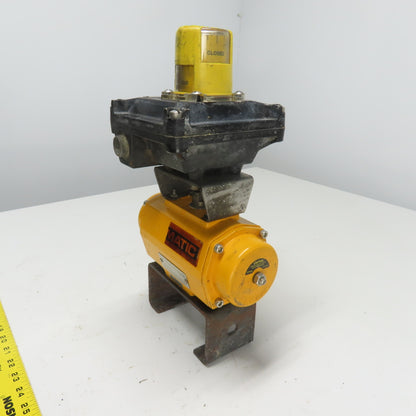 El-O-Matic ES0065.U2A04A.14K0 Pneumatic Valve Actuator 116PSI W/Beacon Indicator