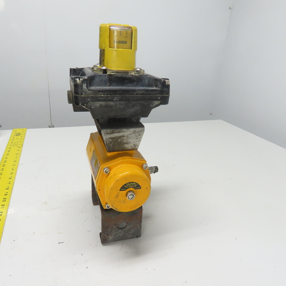 El-O-Matic ES0065.U2A04A.14K0 Pneumatic Valve Actuator 116PSI W/Beacon Indicator