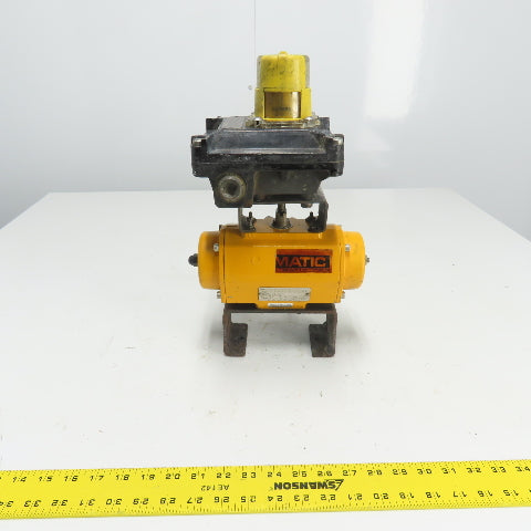 El-O-Matic ES0065.U2A04A.14K0 Pneumatic Valve Actuator 116PSI W/Beacon Indicator