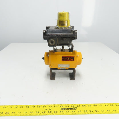 El-O-Matic ES0065.U2A04A.14K0 Pneumatic Valve Actuator 116PSI W/Beacon Indicator