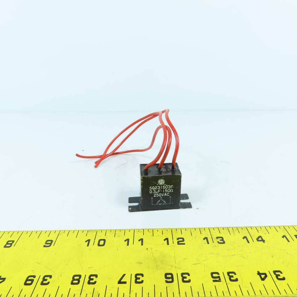 Nisshin Okuma SQ231503F 0.3 uF 150 ohm Surge Arrestor / Suppressor 250VAC