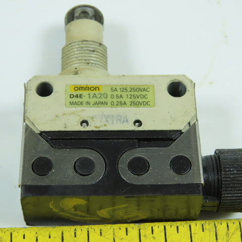 Omron D4E-1A20N 5A Roller Plunger Limit Switch 125/250VAC