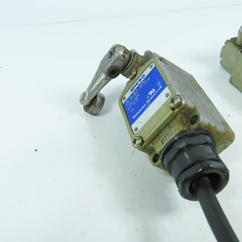 Yamatake Honeywell 1LS1-J 10A Roller Arm Plunger Limit Switch 250VAC Lot Of 3