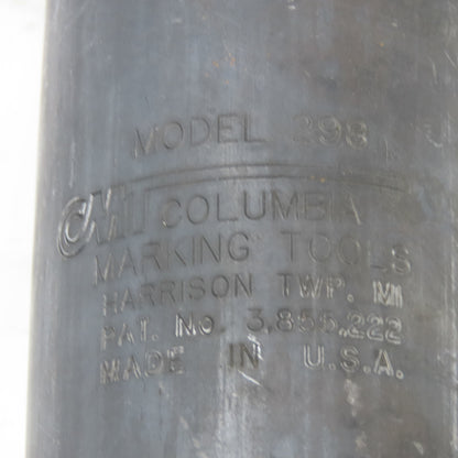 Columbia Marking Tools Model 298 Double Acting 8 Ton Stamp Marking Cylinder