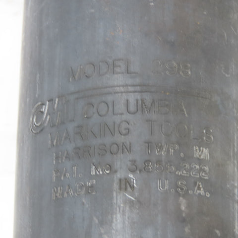 Columbia Marking Tools Model 298 Double Acting 8 Ton Stamp Marking Cylinder