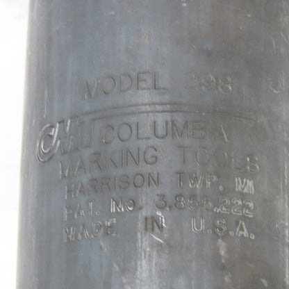 Columbia Marking Tools Model 298 Double Acting 8 Ton Stamp Marking Cylinder