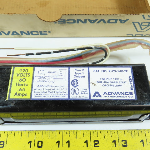Advance RLCS-140-TP 40 Watt Circline Rapid Start Magnetic Ballast 120V 60HZ
