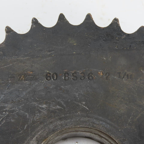 Martin 60 BS36 9" OD Roller Chain Sprocket 36-Tooth 2-7/16" Bore