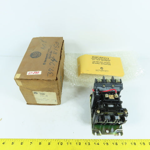Allen Bradley 500-M/A13064 Size 1 Motor Starter 27A 10HP 120V 40HZ Coil NEW