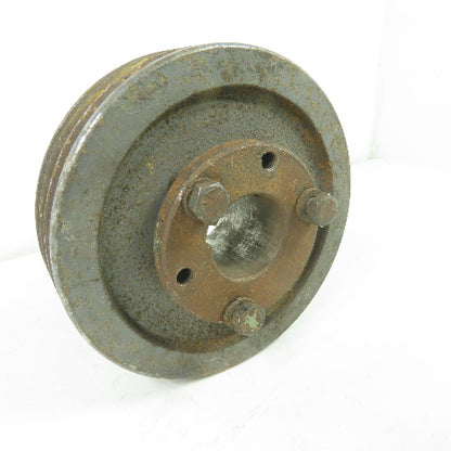 5-5/8" OD x 1-1/2" Wide 3 Groove V-Belt Pulley 1-3/8" Bore