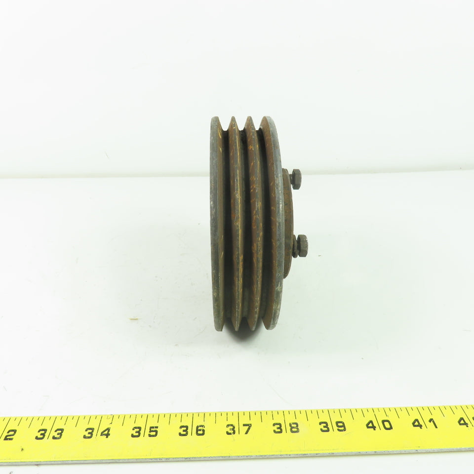 5-5/8" OD x 1-1/2" Wide 3 Groove V-Belt Pulley 1-3/8" Bore