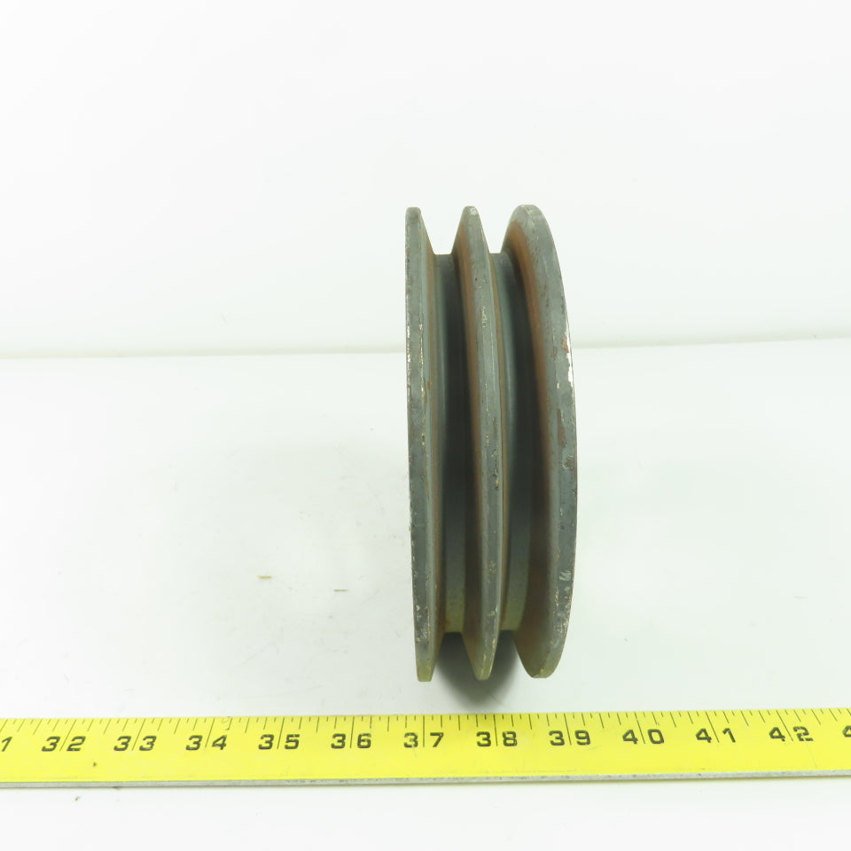 6-3/4" OD x 1-3/4" Wide 2 Groove V-Belt Pulley 2-1/8" Bore