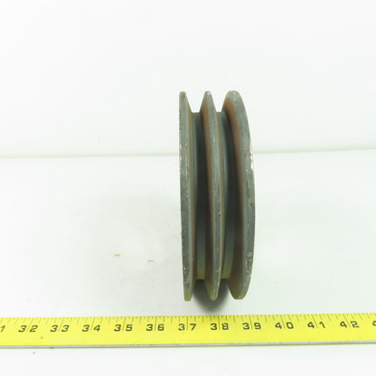 6-3/4" OD x 1-3/4" Wide 2 Groove V-Belt Pulley 2-1/8" Bore