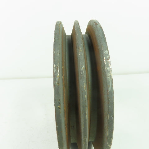 6-3/4" OD x 1-3/4" Wide 2 Groove V-Belt Pulley 2-1/8" Bore