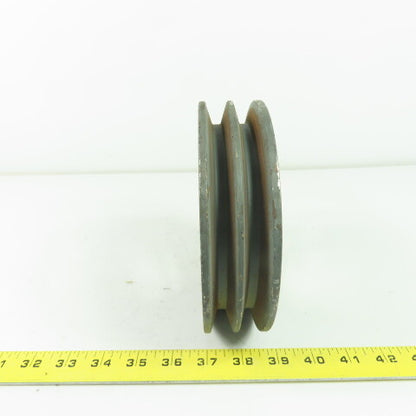 6-3/4" OD x 1-3/4" Wide 2 Groove V-Belt Pulley 2-1/8" Bore