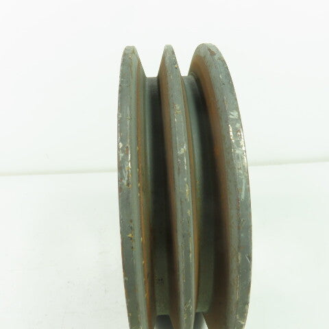 6-3/4" OD x 1-3/4" Wide 2 Groove V-Belt Pulley 2-1/8" Bore
