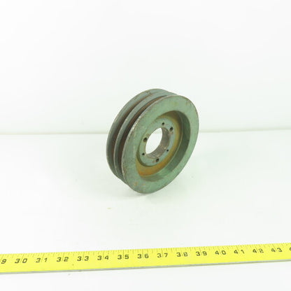 6-3/4" OD x 1-3/4" Wide 2 Groove V-Belt Pulley 2-1/8" Bore