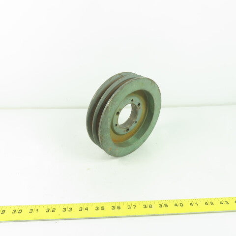 6-3/4" OD x 1-3/4" Wide 2 Groove V-Belt Pulley 2-1/8" Bore