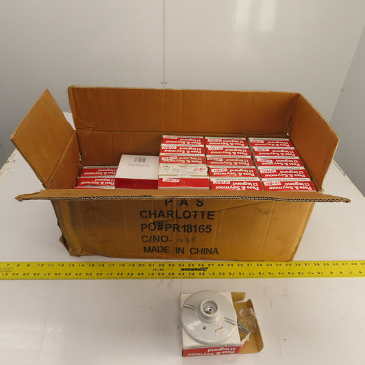 Pass & Seymour 8407DCK 272 660W 250V White Porcelain Keyless Lampholder Lot /42