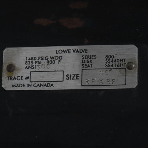 VCI AP5SR5-LT-DTS 1.5" Ball Valve 1480PSIG Pneumatic Actuator Series 230969