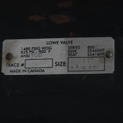 VCI AP5SR5-LT-DTS 1.5" Ball Valve 1480PSIG Pneumatic Actuator Series 230969