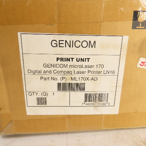 Genicom ML170X-AD Print Unit For LN17 Genicom ML170 Printer NOS