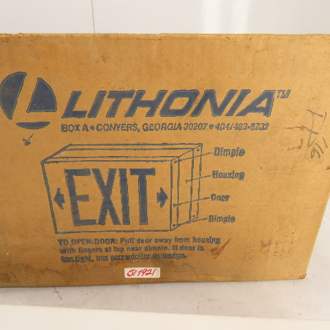 Lithonia P000639 XSW2R-S12 266X Emergency Exit Light 118V 60HZ 0.3A