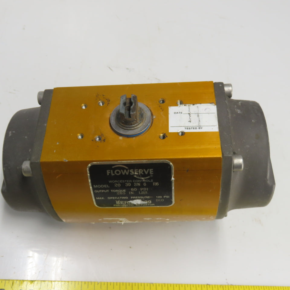 Flowserve 2039SN6R6 Pneumatic Actuator 120PSI 265IN LBS Series 39